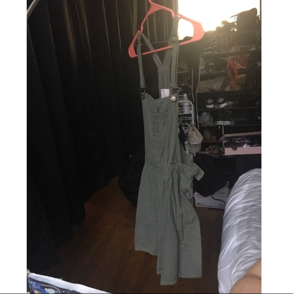 Olive Overall Dress